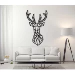 Wandhirsche aus Metall