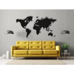 Metall-Wandkarte der Welt
