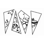 Wanddekoration aus Metall Natura Tree