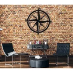 Metall Wanddekoration Windrose