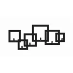 Metall-Wandbügel-Quadrate