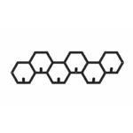 Moderner sechseckiger Kleiderbügel aus Metall