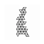 Geometrischer Dreieck-Wandbügel