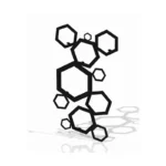 Geometrischer Kleiderbügel Hexagon