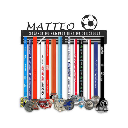 Medaillenhalter mit Namen - solange du kampfst bist du der sieger