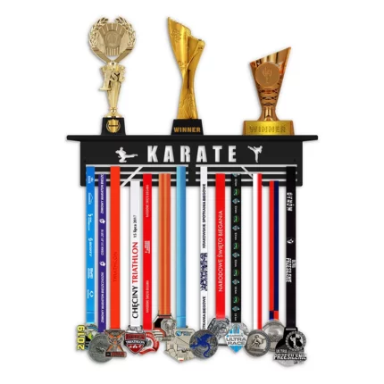 Karate Trophäenhalter aus Metall