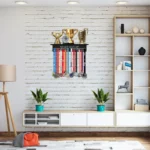 Trophäenhalter aus Metall - Never give up – Bild 2