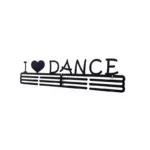 Medaillenhalter aus Metall - I love dance