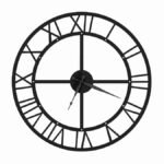 Römische Loft-Wanduhr aus Metall