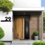 Eine moderne Hausnummer für ein modernes Haus