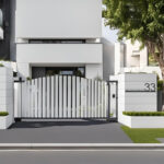 Eine moderne Tafel mit dem Namen und der Hausnummer – Bild 2