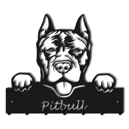 Dekorativer Kleiderbügel für den Hausflur Pit bull
