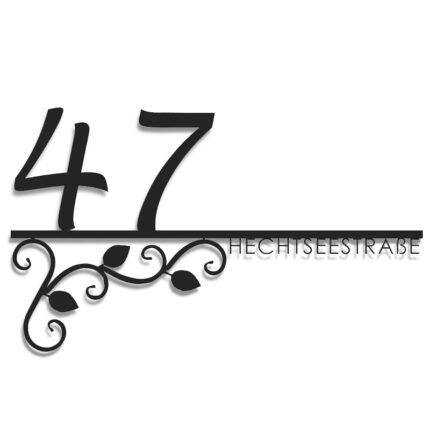 schönes Hausadressenschild