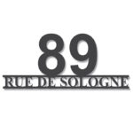 modernes Hausnummernschild