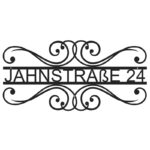 Rustikal Hausnummer Metall